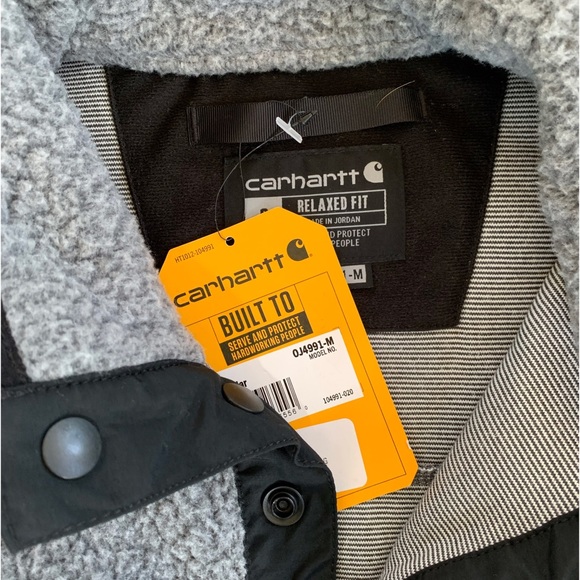 Carhartt RELAXED FIT FLEECE SNAP FRONT JACKET Size small - Picture 5 of 8